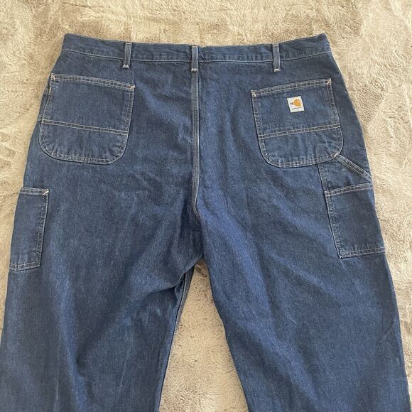 Carhartt Men FR Flame Resistant Relaxed Fit Jeans Denim 2112CAT2 Size 46x32 Work - Picture 13 of 16
